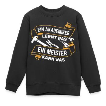 Handwerker Handwerk - Kinder Premium Organic Sweatshirt - Schwarz - Vorne - AI Model Kid Female (0cm)