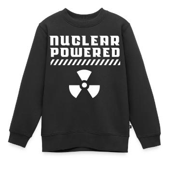 Énergie nucléaire Nucléaire Nucléaire Énergie propre - Sweat Premium enfant bio - noir - Devant - AI Model Kid Female (0cm)