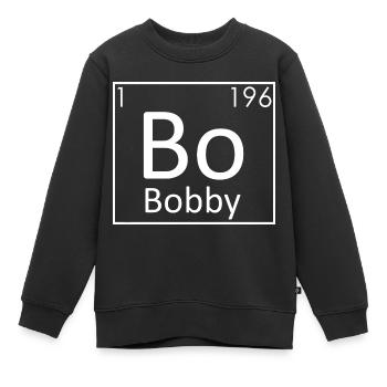 Bobby Name Chemie Elemente Männer Namen - Kinder Premium Organic Sweatshirt - Schwarz - Vorne - AI Model Kid Female (0cm)