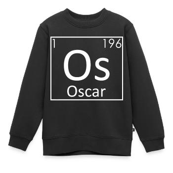 Oscar Name Chemie Elemente Männer Namen - Kinder Premium Organic Sweatshirt - Schwarz - Vorne - AI Model Kid Female (0cm)