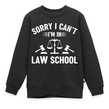 Jura Student Law Student - Kinder Premium Organic Sweatshirt - Schwarz - Vorne - AI Model Kid Female (0cm)