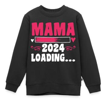 Werdende Mama 2024 - Kinder Premium Organic Sweatshirt - Schwarz - Vorne - AI Model Kid Female (0cm)