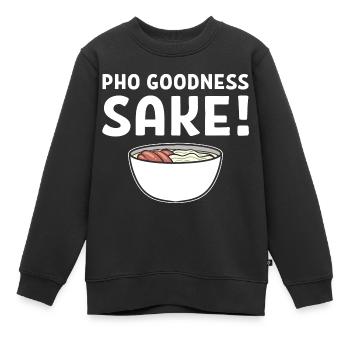 Vietnamesisches Essen Vietnamesisch - Kinder Premium Organic Sweatshirt - Schwarz - Vorne - AI Model Kid Female (0cm)
