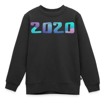 Geburtstagsgeschenk 2020 Jahrgang 2020 Retro 2020 - Kinder Premium Organic Sweatshirt - Schwarz - Vorne - AI Model Kid Female (0cm)