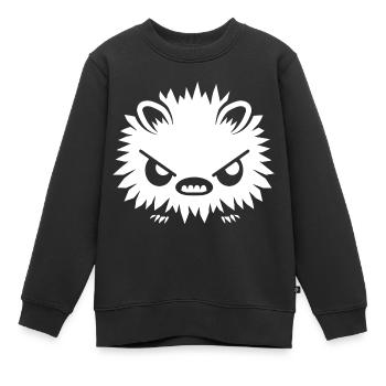 Stachelschwein - Kinder Premium Organic Sweatshirt - Schwarz - Vorne - AI Model Kid Female (0cm)