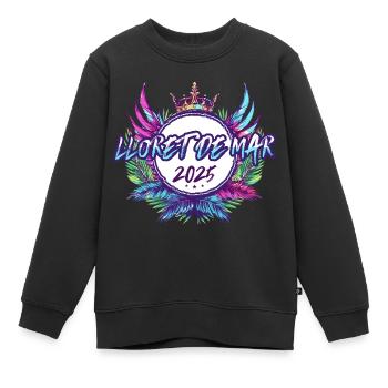 Lloret De Mar 2025 Bunt - Kinder Premium Organic Sweatshirt - Schwarz - Vorne - AI Model Kid Female (0cm)