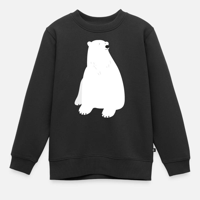 Eisbär - Kinder Premium Organic Sweatshirt - Schwarz
