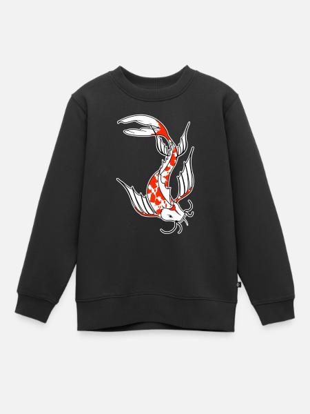 koi - Kinder Premium Organic Sweatshirt - Schwarz
