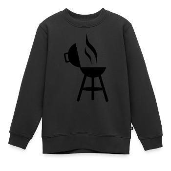 The grill - Sweat Premium enfant bio - noir - Devant - AI Model Kid Female (0cm)