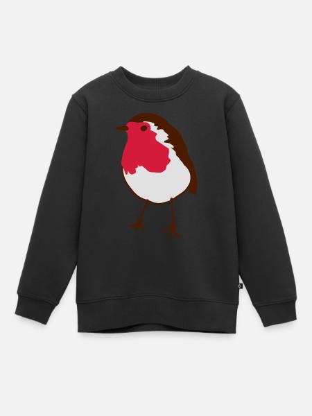merle - Sweat Premium enfant bio - noir
