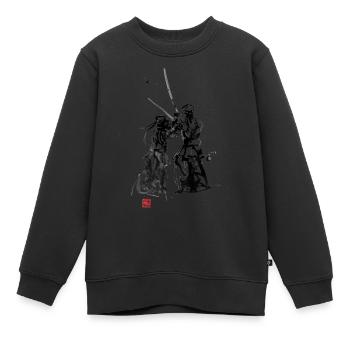 Kendo, eine Kampfkunst aus Japan - Kinder Premium Organic Sweatshirt - Schwarz - Vorne - AI Model Kid Female (0cm)