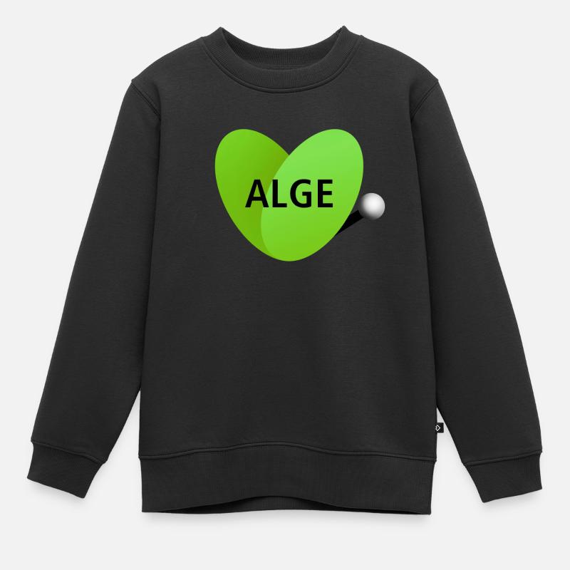 algae - Kids Premium Organic Sweatshirt - black