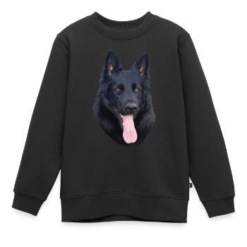 Black Beauty Portrait - Kinder Premium Organic Sweatshirt - Schwarz - Vorne - AI Model Kid Female (0cm)
