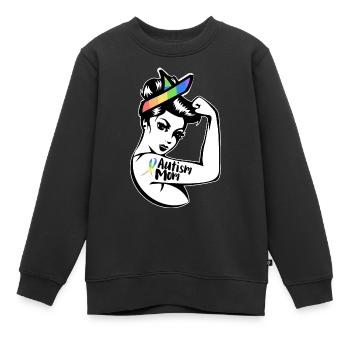 Autismus Autist - Kinder Premium Organic Sweatshirt - Schwarz - Vorne - AI Model Kid Female (0cm)