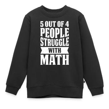 Math Mathe Teacher - Kinder Premium Organic Sweatshirt - Schwarz - Vorne - AI Model Kid Female (0cm)