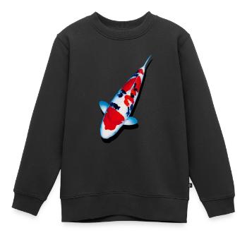 KOI-Karpfen - Kinder Premium Organic Sweatshirt - Schwarz - Vorne - AI Model Kid Female (0cm)