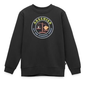 Abschied ist ein schweres Schaf (Schwert-Edition) - Kinder Premium Organic Sweatshirt - Schwarz - Vorne - AI Model Kid Female (0cm)