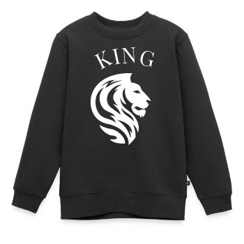 Le Roi Lion le Roi Lion - Sweat Premium enfant bio - noir - Devant - AI Model Kid Female (0cm)