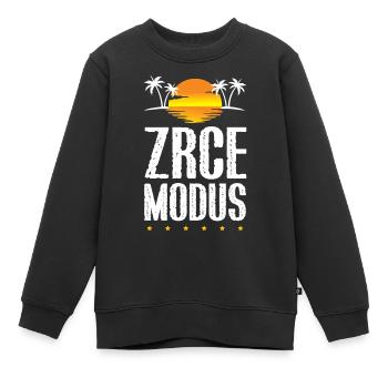 Zrce Mode - Sweat Premium enfant bio - noir - Devant - AI Model Kid Female (0cm)