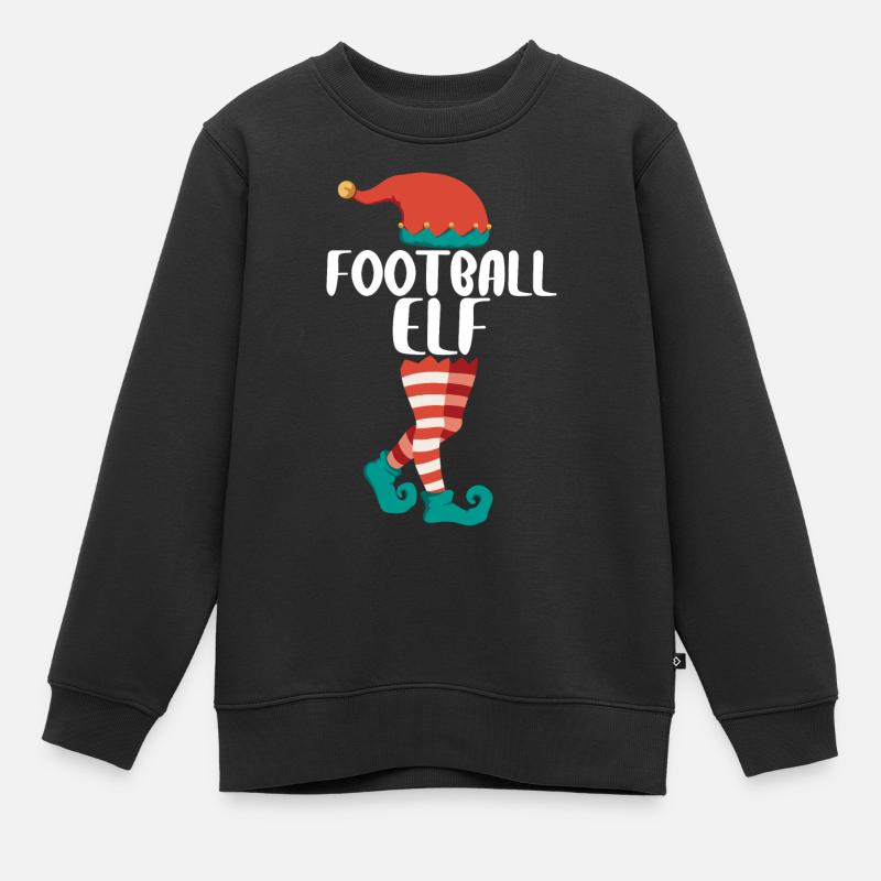 Christmas Elf Partner Look Design Elfes de Noël - Sweat Premium enfant bio - noir