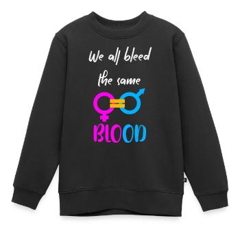 Equality - Kids Premium Organic Sweatshirt - black - Front - AI Model Kid Female (0cm)