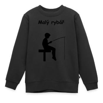 Nachwuchsangler, CZ - Kinder Premium Organic Sweatshirt - Schwarz - Vorne - AI Model Kid Female (0cm)