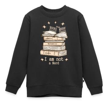 Je ne suis pas un nerd - Sweat Premium enfant bio - noir - Devant - AI Model Kid Female (0cm)