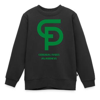 CP - Sweat Premium enfant bio - noir - Devant - AI Model Kid Female (0cm)