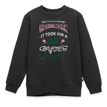 birthday dads favorite computer language - Kinder Premium Organic Sweatshirt - Schwarz - Vorne - AI Model Kid Female (0cm)