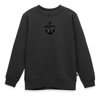 Elbe Pirat - Kinder Premium Organic Sweatshirt - Schwarz - Vorne - AI Model Kid Female (0cm)