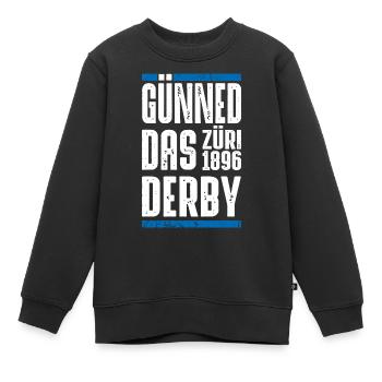 Günned das Derby - Kinder Premium Organic Sweatshirt - Schwarz - Vorne - AI Model Kid Female (0cm)
