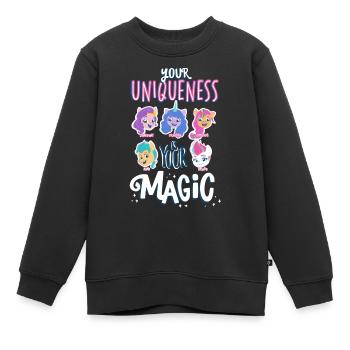 My Little Pony Your Uniquenes Is Your Magic - Kinder Premium Organic Sweatshirt - Schwarz - Vorne - AI Model Kid Female (0cm)
