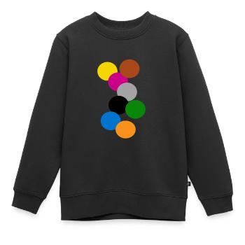 anneaux image16 - Sweat Premium enfant bio - noir - Devant - AI Model Kid Female (0cm)