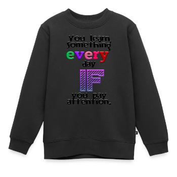 Abschlussfeier 2024 Abiturfeier - Kinder Premium Organic Sweatshirt - Schwarz - Vorne - AI Model Kid Female (0cm)