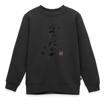 Zweig - Kinder Premium Organic Sweatshirt - Schwarz - Vorne - AI Model Kid Female (0cm)