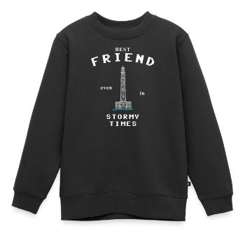 Meilleur ami Meilleur ami, Grande Canarie Espagne - Sweat Premium enfant bio - noir - Devant - AI Model Kid Female (0cm)