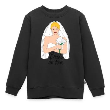 bride on tour blond 2 - Kinder Premium Organic Sweatshirt - Schwarz - Vorne - AI Model Kid Female (0cm)