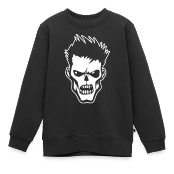 Zombie Untoter Halloween Horror - Kinder Premium Organic Sweatshirt - Schwarz - Vorne - AI Model Kid Female (0cm)
