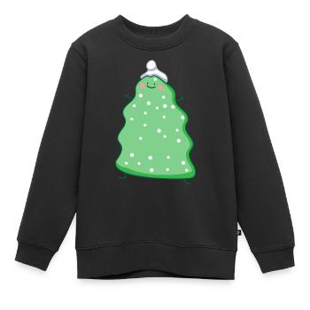 Drôle Sapin Sapin - Sweat Premium enfant bio - noir - Devant - AI Model Kid Female (0cm)