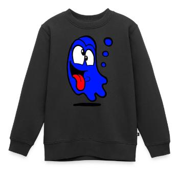 Konfuzius blau - Kinder Premium Organic Sweatshirt - Schwarz - Vorne - AI Model Kid Female (0cm)
