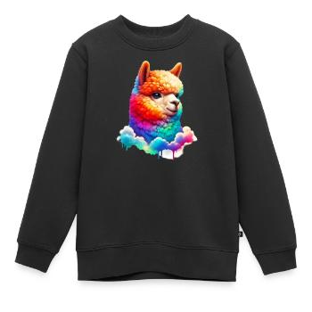 Alpaka - Kinder Premium Organic Sweatshirt - Schwarz - Vorne - AI Model Kid Female (0cm)