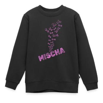Geschenk für Mischa - Kinder Premium Organic Sweatshirt - Schwarz - Vorne - AI Model Kid Female (0cm)