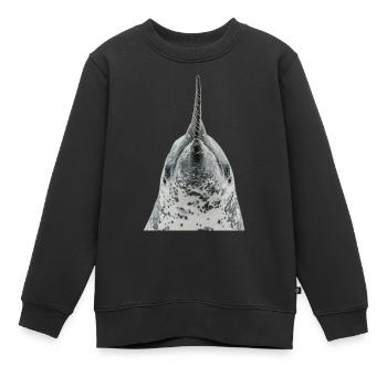 Narwal - Kinder Premium Organic Sweatshirt - Schwarz - Vorne - AI Model Kid Female (0cm)