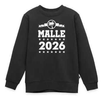 Mallorca 2026 Palmen  - Kinder Premium Organic Sweatshirt - Schwarz - Vorne - AI Model Kid Female (0cm)