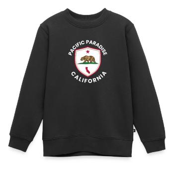 Pazifikes Paradies Kalifornien - Kinder Premium Organic Sweatshirt - Schwarz - Vorne - AI Model Kid Female (0cm)