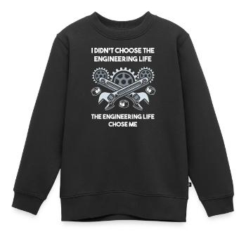 Ingenieur Student - Kinder Premium Organic Sweatshirt - Schwarz - Vorne - AI Model Kid Female (0cm)