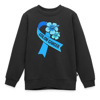 Côlon, Cancer, Gros Intestin - Sweat Premium enfant bio - noir - Devant - AI Model Kid Female (0cm)