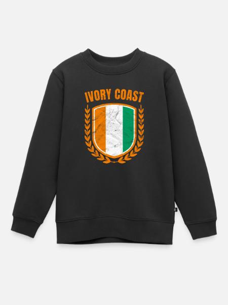 Côte d’Ivoire - Sweat Premium enfant bio - noir