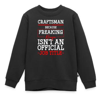 Tournevis d’atelier d’artisanat - Sweat Premium enfant bio - noir - Devant - AI Model Kid Female (0cm)