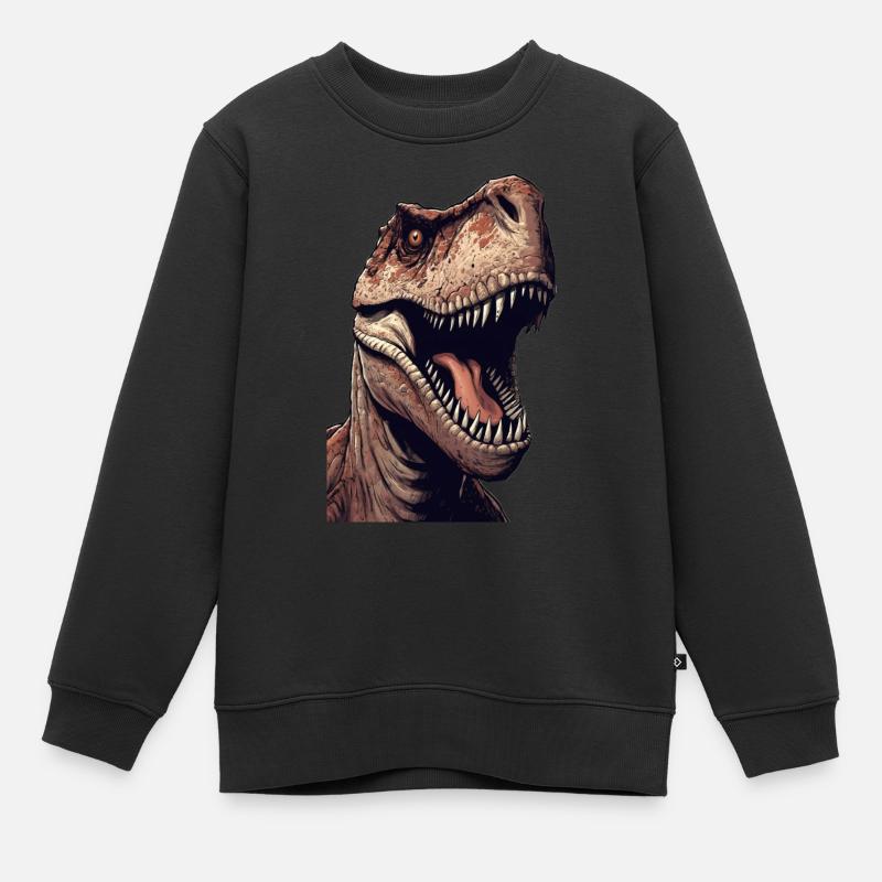 T-Rex - Kids Premium Organic Sweatshirt - black